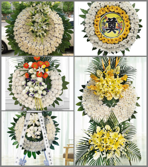 浙江省台州仙居县溪港乡花圈速递